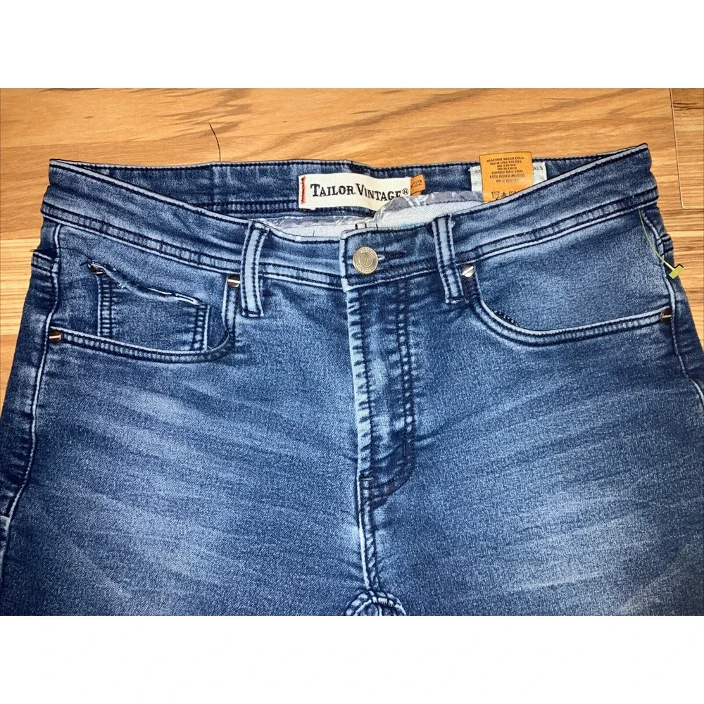 Tailor Vintage Mens Jeans 30x32 Blue Canaan Slim Fit Smart Denim Comfort Stretch